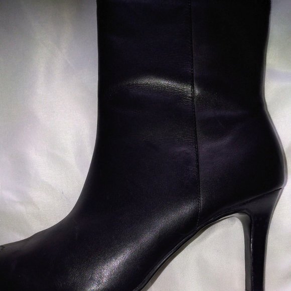 Black Leather Ankle Boots - Picture 4 of 14